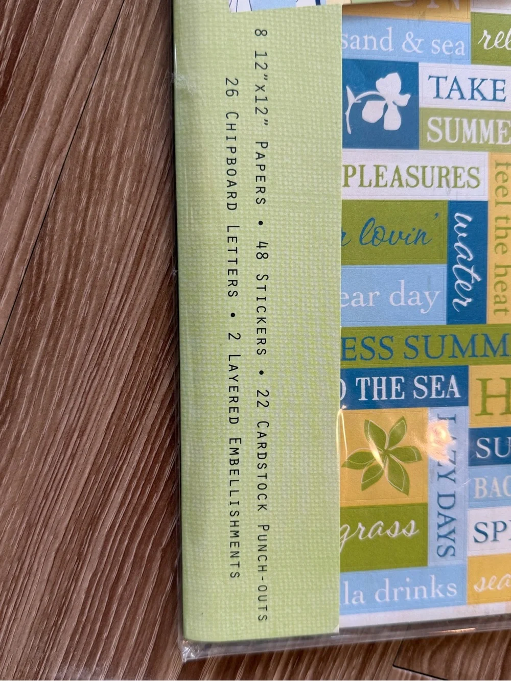 Perfect Pages Summer Scrapbook Page Kit NWT 105+ Pieces Beach